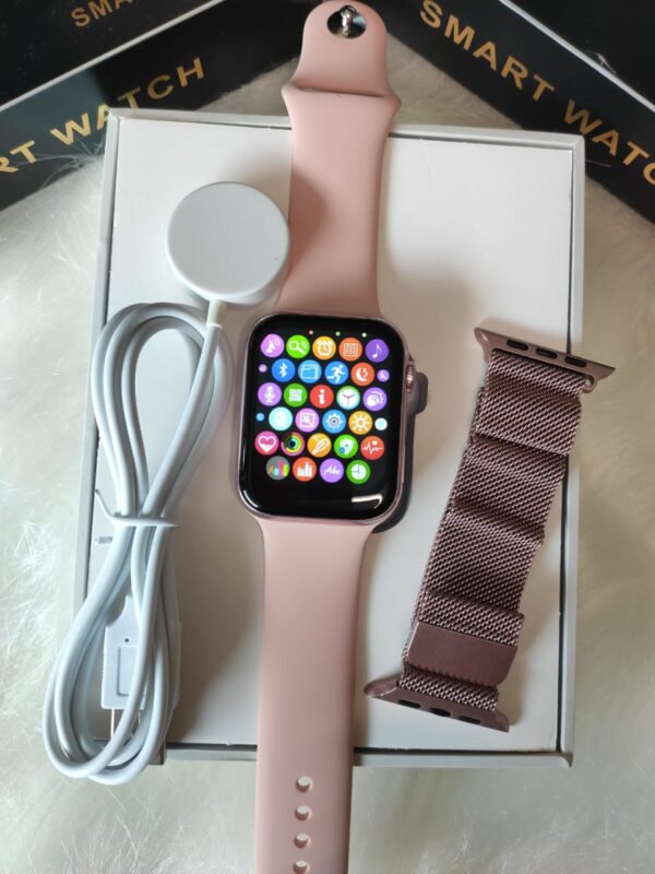 Iwo K8 Original 44mm Rose com 2 Pulseira